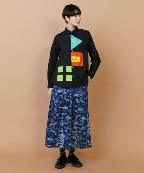 FRAPBOIS(フラボア)の「フラッグシャツ(シャツ/ブラウス・レディース・ホワイト/ブラック・1/2)」の18枚目の写真