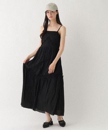 Heather（ヘザー）の「バイアスフリルレースキャミワンピース　659583（ワンピース）」