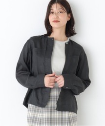 human woman（ヒューマンウーマン）の「◆ハードマンリネンノーカラーブルゾン（ブルゾン）」