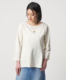 ポンチ ペプラムプルオーバー 7分袖 <A DAY IN THE LIFE>