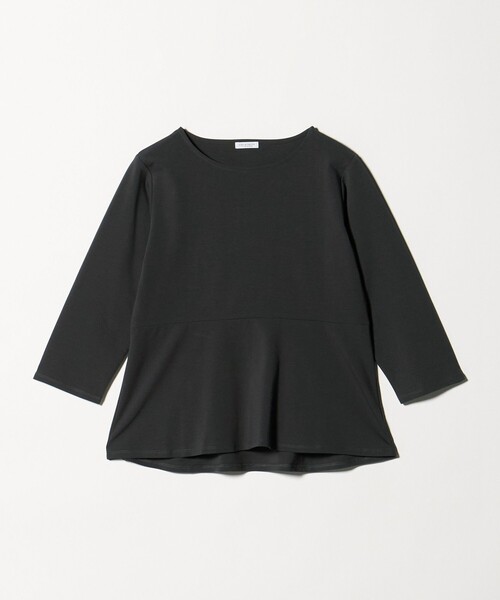 A DAY IN THE LIFE UNITED ARROWS(アデイインザライフユナイテッドアローズ)の「ポンチ ペプラムプルオーバー 7分袖 <A DAY IN THE LIFE>(Tシャツ/カットソー・レディース・オフホワイト/ダークグレー/ライトグレー・FREE)」の3枚目の写真