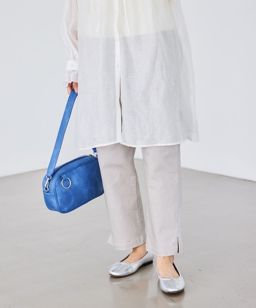 studio CLIP（スタディオクリップ）の「サブリナパンツ[プラスサイズあり]（その他パンツ・レディース・ネイビー/アイボリー/カーキ/ライトブルー/ライトグレー・LARGE/MEDIUM/SMALL/XXX-LARGE/X-LARGE/XX-LARGE）」の6枚目の写真