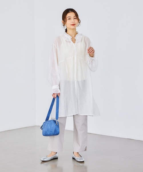 studio CLIP（スタディオクリップ）の「サブリナパンツ[プラスサイズあり]（その他パンツ・レディース・ネイビー/アイボリー/カーキ/ライトブルー/ライトグレー・LARGE/MEDIUM/SMALL/XXX-LARGE/X-LARGE/XX-LARGE）」の9枚目の写真