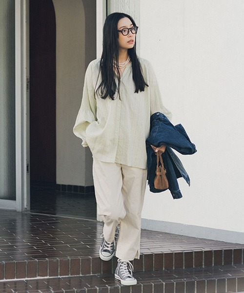 studio CLIP（スタディオクリップ）の「サブリナパンツ[プラスサイズあり]（その他パンツ・レディース・ネイビー/アイボリー/カーキ/ライトブルー/ライトグレー・LARGE/MEDIUM/SMALL/XXX-LARGE/X-LARGE/XX-LARGE）」の17枚目の写真