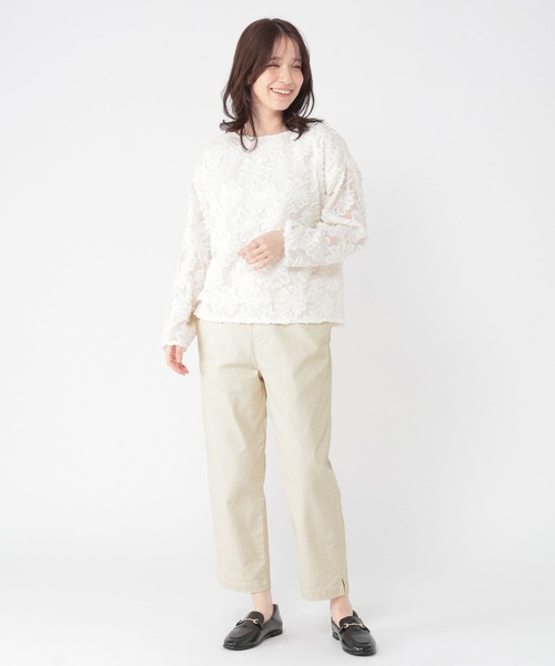 studio CLIP（スタディオクリップ）の「サブリナパンツ[プラスサイズあり]（その他パンツ・レディース・ネイビー/アイボリー/カーキ/ライトブルー/ライトグレー・LARGE/MEDIUM/SMALL/XXX-LARGE/X-LARGE/XX-LARGE）」の21枚目の写真