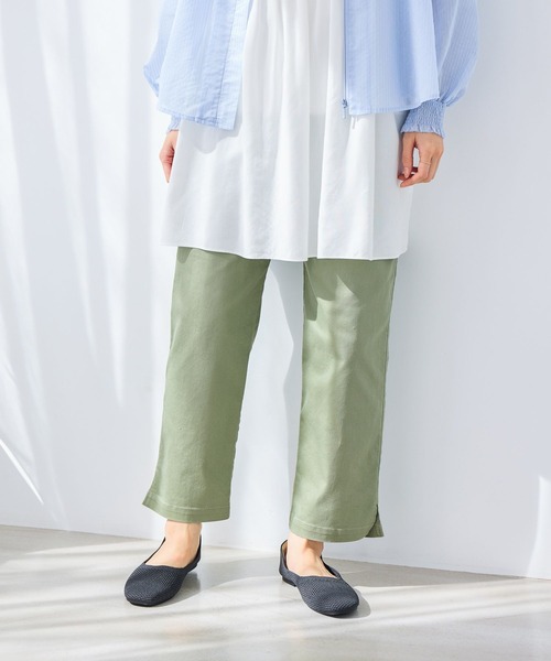 studio CLIP（スタディオクリップ）の「サブリナパンツ[プラスサイズあり]（その他パンツ・レディース・ネイビー/アイボリー/カーキ/ライトブルー/ライトグレー・LARGE/MEDIUM/SMALL/XXX-LARGE/X-LARGE/XX-LARGE）」の22枚目の写真