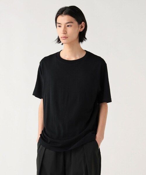 BEAMS HEART(ビームスハート)の「【7/16値下げ】ウール Tシャツ(ユニセックス)(Tシャツ/カットソー・メンズ・ブラック/ネイビー・LARGE/MEDIUM/SMALL)」の2枚目の写真