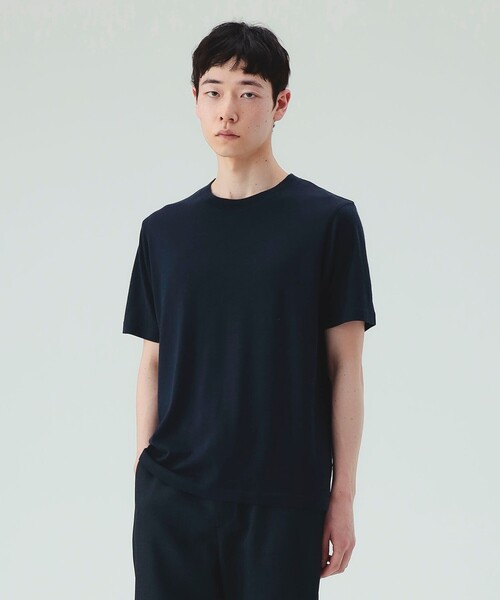 BEAMS HEART(ビームスハート)の「【7/16値下げ】ウール Tシャツ(ユニセックス)(Tシャツ/カットソー・メンズ・ブラック/ネイビー・LARGE/MEDIUM/SMALL)」の3枚目の写真