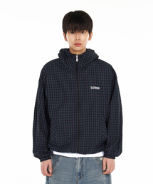 IDWS（アイドンワナセル）の「Vortex Check Windbreaker Navy（ナイロンジャケット）」
