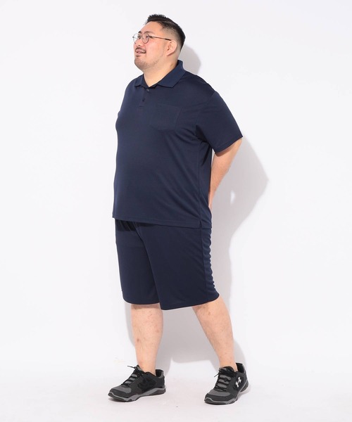 PIMLICO(ピムリコ)の「メッシュ ショートパンツ ハーフパンツ 短パン クールタッチ メンズ 大きいサイズ COOL TOUCH DRY ウエストゴム ショートパンツ PIMLICO ピムリコ(その他パンツ・メンズ・ネイビー/ブラック・X2(4L~5L)/X5(9L~10L)/X1(3L~4L)/X3(6L~7L)/X4(8L~9L))」の9枚目の写真