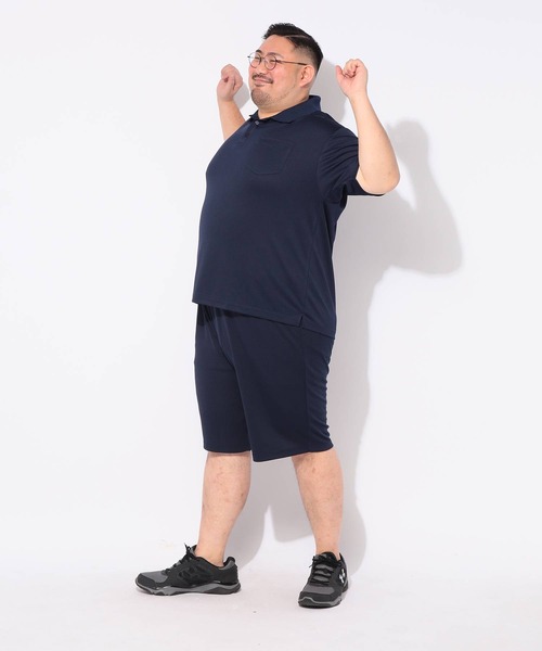 PIMLICO(ピムリコ)の「メッシュ ショートパンツ ハーフパンツ 短パン クールタッチ メンズ 大きいサイズ COOL TOUCH DRY ウエストゴム ショートパンツ PIMLICO ピムリコ(その他パンツ・メンズ・ネイビー/ブラック・X2(4L~5L)/X5(9L~10L)/X1(3L~4L)/X3(6L~7L)/X4(8L~9L))」の11枚目の写真