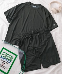 make a ray!（メイク ア レイ！）の「【71】【DISCUS/ディスカス】ワッフル クールマックス ルームウェア/ワンポイント刺繍/Tシャツ＆ショートパンツ/セットアップ/2点セット/吸水速乾（ルームウェア/パジャマ）」