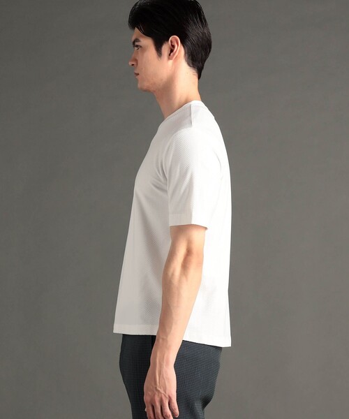 MONSIEUR NICOLE(ムッシュニコル)の「【ex/tra】クールタッチセンセーション VネックTシャツ(Tシャツ/カットソー・メンズ・ブラック/ホワイト・M/L/XL)」の15枚目の写真