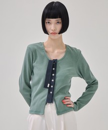 kotohayokozawa（コトハヨコザワ）の「【kotohayokozawa/コトハヨコザワ】CLICK DOT CARDIGAN/クリックドットカーディガン（カーディガン/ボレロ）」