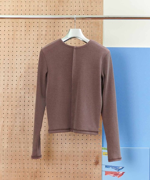 kotohayokozawa（コトハヨコザワ）の「【kotohayokozawa/コトハヨコザワ】CLICK DOT CARDIGAN/クリックドットカーディガン（カーディガン/ボレロ・レディース・ブラウン/カーキ/グレー・FREE）」の11枚目の写真