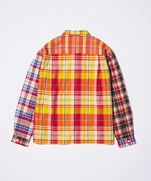 niche.（ニッチ）の「Niche. / ニッチ 別注 マドラスチェック オープンカラー シャツ（シャツ/ブラウス・メンズ・レッド/ネイビー/ブルー・LARGE/MEDIUM）」の7枚目の写真