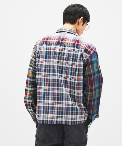 niche.（ニッチ）の「Niche. / ニッチ 別注 マドラスチェック オープンカラー シャツ（シャツ/ブラウス・メンズ・レッド/ネイビー/ブルー・LARGE/MEDIUM）」の18枚目の写真