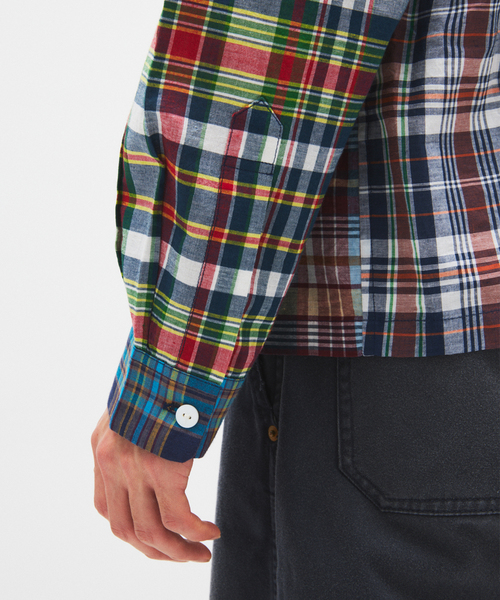 niche.（ニッチ）の「Niche. / ニッチ 別注 マドラスチェック オープンカラー シャツ（シャツ/ブラウス・メンズ・レッド/ネイビー/ブルー・LARGE/MEDIUM）」の20枚目の写真