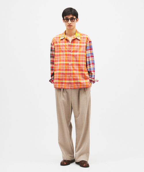 niche.（ニッチ）の「Niche. / ニッチ 別注 マドラスチェック オープンカラー シャツ（シャツ/ブラウス・メンズ・レッド/ネイビー/ブルー・LARGE/MEDIUM）」の21枚目の写真