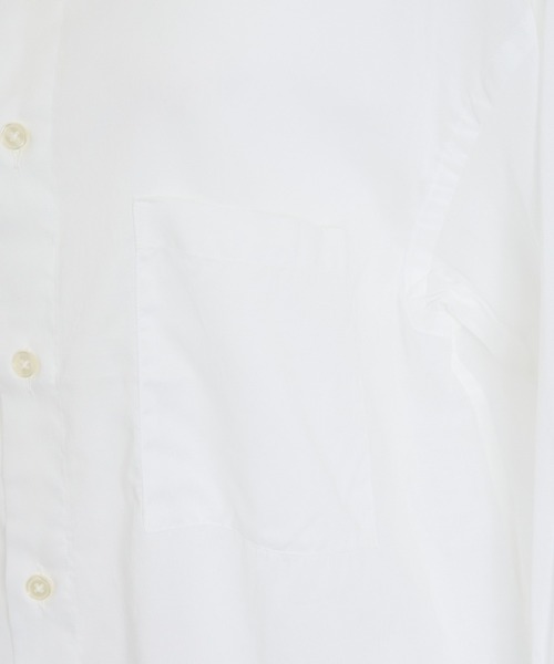 THE FLATS(ザフラッツ)の「ST: THE FLATS OVER SIZE POCKET SHIRT ザ フラッツ シアーオーバーサイズ ポケットシャツ(シャツ/ブラウス・レディース・ブラック/ブラウン/オフホワイト・FREE)」の9枚目の写真