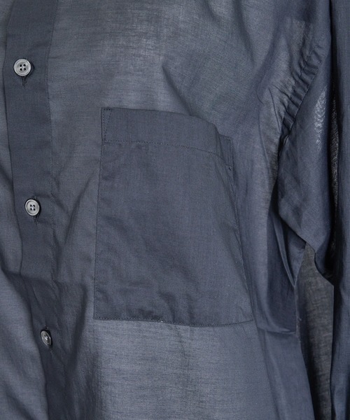 THE FLATS(ザフラッツ)の「ST: THE FLATS OVER SIZE POCKET SHIRT ザ フラッツ シアーオーバーサイズ ポケットシャツ(シャツ/ブラウス・レディース・ブラック/ブラウン/オフホワイト・FREE)」の16枚目の写真