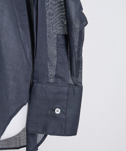 THE FLATS(ザフラッツ)の「ST: THE FLATS OVER SIZE POCKET SHIRT ザ フラッツ シアーオーバーサイズ ポケットシャツ(シャツ/ブラウス・レディース・ブラック/ブラウン/オフホワイト・FREE)」の17枚目の写真