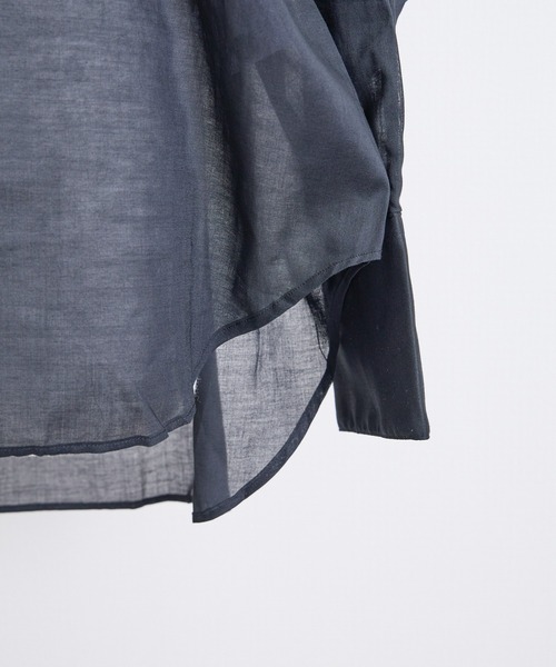 THE FLATS(ザフラッツ)の「ST: THE FLATS OVER SIZE POCKET SHIRT ザ フラッツ シアーオーバーサイズ ポケットシャツ(シャツ/ブラウス・レディース・ブラック/ブラウン/オフホワイト・FREE)」の18枚目の写真