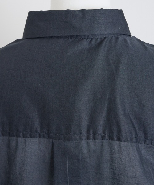 THE FLATS(ザフラッツ)の「ST: THE FLATS OVER SIZE POCKET SHIRT ザ フラッツ シアーオーバーサイズ ポケットシャツ(シャツ/ブラウス・レディース・ブラック/ブラウン/オフホワイト・FREE)」の19枚目の写真