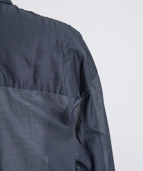 THE FLATS(ザフラッツ)の「ST: THE FLATS OVER SIZE POCKET SHIRT ザ フラッツ シアーオーバーサイズ ポケットシャツ(シャツ/ブラウス・レディース・ブラック/ブラウン/オフホワイト・FREE)」の21枚目の写真
