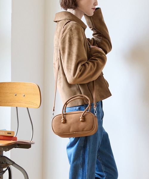 murir（ミュリール）の「ビーズデザイン 2WAY オーバルミニバッグ（ショルダーバッグ・レディース・ブラック/ライトブラウン/ダークブラウン・FREE）」の10枚目の写真