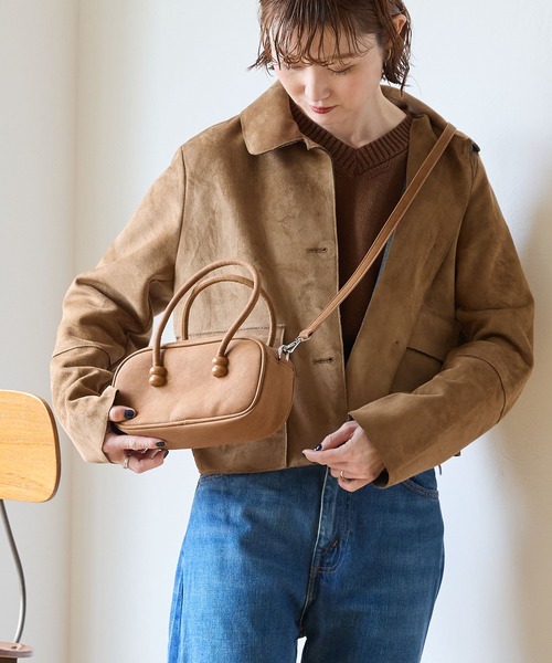 murir（ミュリール）の「ビーズデザイン 2WAY オーバルミニバッグ（ショルダーバッグ・レディース・ブラック/ライトブラウン/ダークブラウン・FREE）」の11枚目の写真