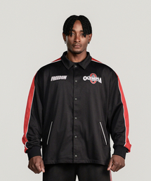 FREEDOM（フリーダム）の「オリンピアレタリングオールメッシュコーチジャケット（ブラック）（その他アウター）」