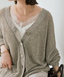 RIVE DROITE（リヴドロワ）の「【前後2WAY仕様】リネンブレンド2WAYカーデ（カーディガン/ボレロ）」