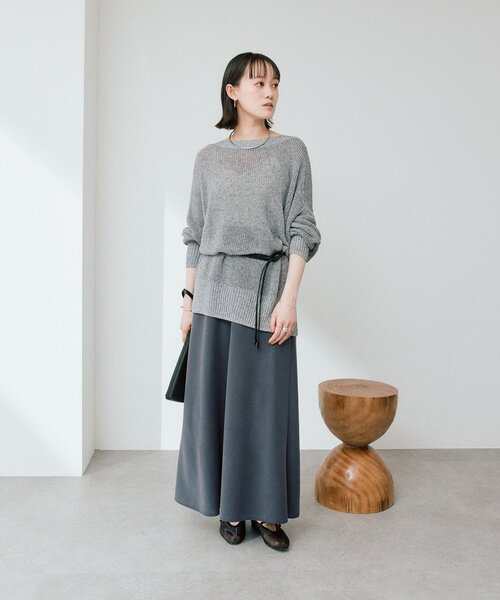 RIVE DROITE（リヴドロワ）の「【前後2WAY仕様】リネンブレンド2WAYカーデ（カーディガン/ボレロ・レディース・オフホワイト/モカ/グレー・FREE）」の17枚目の写真