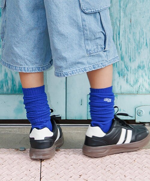 algy（アルジー）の「カラールーズソックス（ソックス/靴下・キッズ・ブルー/イエロー/レッド/ピンク・21/24）」の2枚目の写真