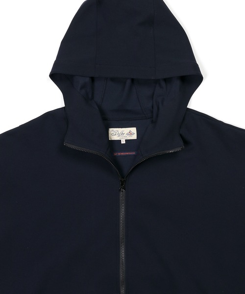 The DUFFER of ST.GEORGE（ザダファーオブセントジョージ）の「[360° THE CIRCLE STRETCH] BY WONDER SHAPE：セットアップ対応 サークルストレッチ ジップパーカー / ワンダーシェイプ / 速乾 軽量 / ライトアウター（その他アウター・メンズ・ネイビー/ブラック・MEDIUM/SMALL/X-LARGE/LARGE）」の12枚目の写真