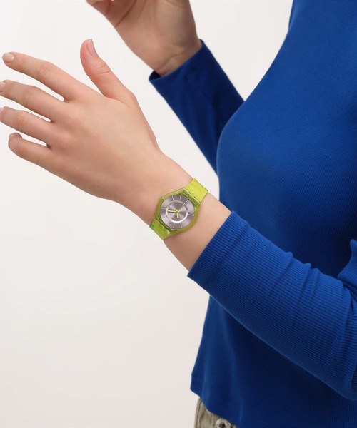 SWATCH(スウォッチ)の「INSPIRANCE(アナログ腕時計・レディース・グリーン/ベージュ/ピンク/パープル・FREE)」の8枚目の写真