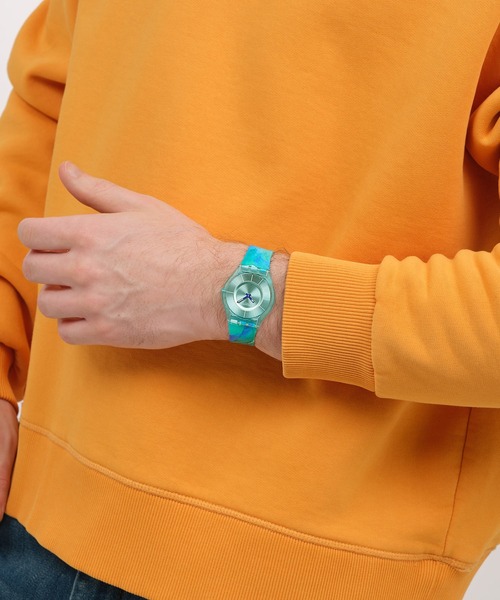 SWATCH(スウォッチ)の「INSPIRANCE(アナログ腕時計・レディース・グリーン/ベージュ/ピンク/パープル・FREE)」の14枚目の写真