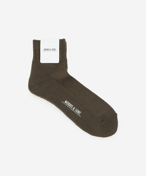 Morris & Sons(モリスアンドサンズ)の「MORRIS & SONS | ショートソックス MEN(ソックス/靴下・メンズ・チャコール/ホワイト/ブラウン/グリーン・MENS)」の3枚目の写真