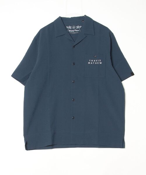 トラヴィスマシュー TravisMathew 半袖バックプリントオープンシャツ