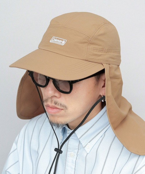 COLEMAN（コールマン）の「撥水ナイロン 2WAY ビッグバイザー ジェットキャップ ビッグサンシェード付き（キャップ・メンズ・ネイビー/ベージュ/ブラック/グレー・FREE）」の20枚目の写真