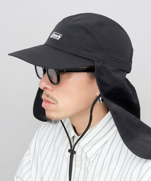 COLEMAN（コールマン）の「撥水ナイロン 2WAY ビッグバイザー ジェットキャップ ビッグサンシェード付き（キャップ・メンズ・ネイビー/ベージュ/ブラック/グレー・FREE）」の22枚目の写真
