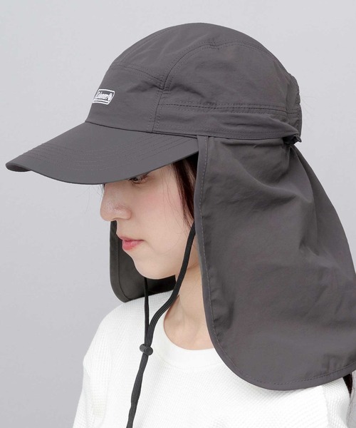 COLEMAN（コールマン）の「撥水ナイロン 2WAY ビッグバイザー ジェットキャップ ビッグサンシェード付き（キャップ・メンズ・ネイビー/ベージュ/ブラック/グレー・FREE）」の21枚目の写真