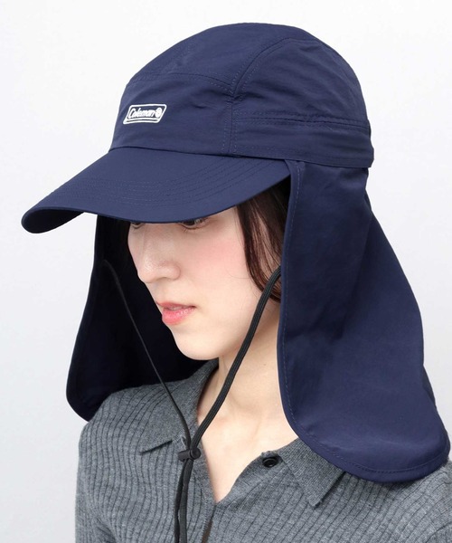 COLEMAN（コールマン）の「撥水ナイロン 2WAY ビッグバイザー ジェットキャップ ビッグサンシェード付き（キャップ・メンズ・ネイビー/ベージュ/ブラック/グレー・FREE）」の19枚目の写真