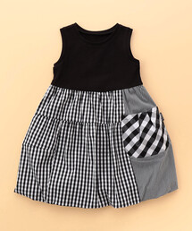 COMME CA ISM | ギンガムチェックバルーン ワンピース(ベビーサイズ)(ワンピース)