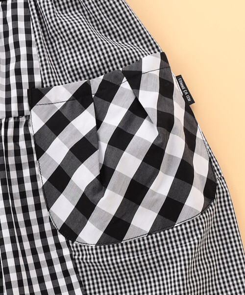 COMME CA ISM（コムサイズム）の「ギンガムチェックバルーン ワンピース(ベビーサイズ)（ワンピース・キッズ・ブラック・80-90cm）」の5枚目の写真