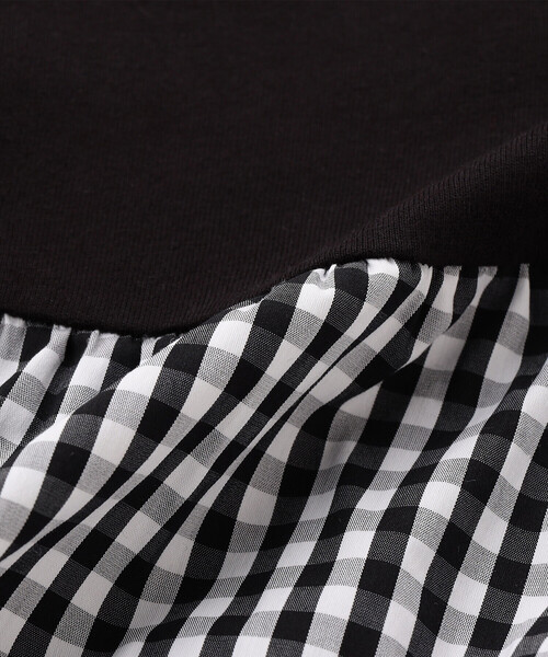 COMME CA ISM（コムサイズム）の「ギンガムチェックバルーン ワンピース(ベビーサイズ)（ワンピース・キッズ・ブラック・80-90cm）」の9枚目の写真