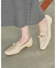 2cmヒール リボン ローファー
