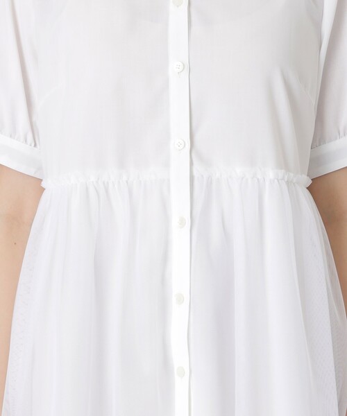 BLUE LABEL CRESTBRIDGE（ブルーレーベルクレストブリッジ）の「コットンライクナチュラルローンペプラムブラウス（シャツ/ブラウス・レディース・ブラック/ベビーピンク/ホワイト・36/38）」の8枚目の写真