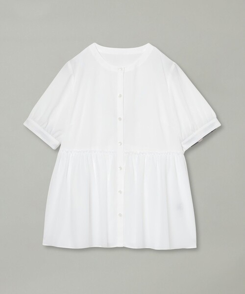 BLUE LABEL CRESTBRIDGE（ブルーレーベルクレストブリッジ）の「コットンライクナチュラルローンペプラムブラウス（シャツ/ブラウス・レディース・ブラック/ベビーピンク/ホワイト・36/38）」の11枚目の写真